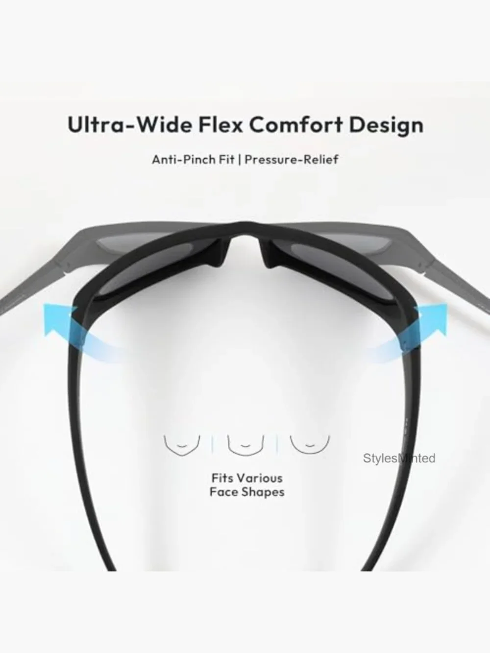 Sport Wrap Around Sunglasses UV400 Polarized Unisex Driving Fishing